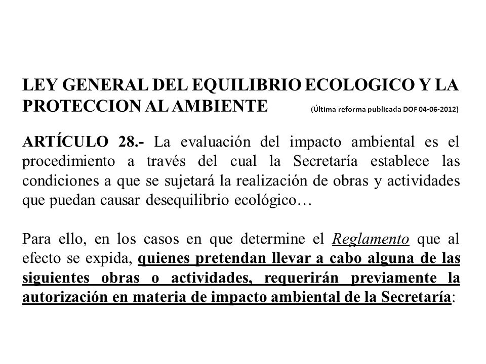 Resultado de imagen para ley general de equilibrio ecologico