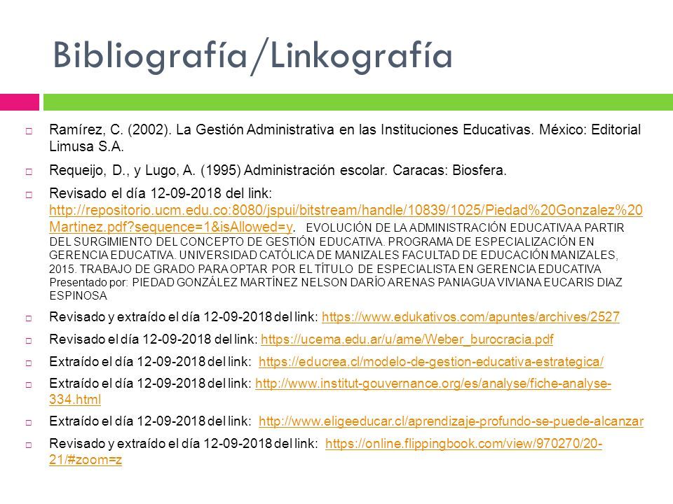 Bibliografía/Linkografía  Ramírez, C. (2002).