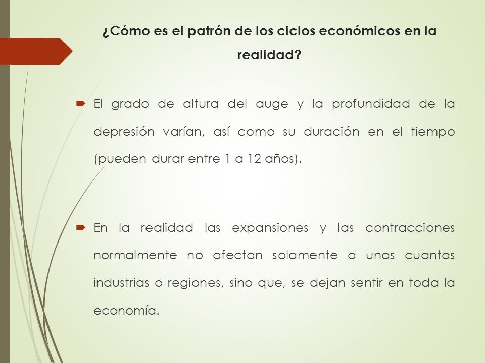 Fluctuaciones Econ Micas Puntos A Tratar Pib Real Pib Potencial Ciclo