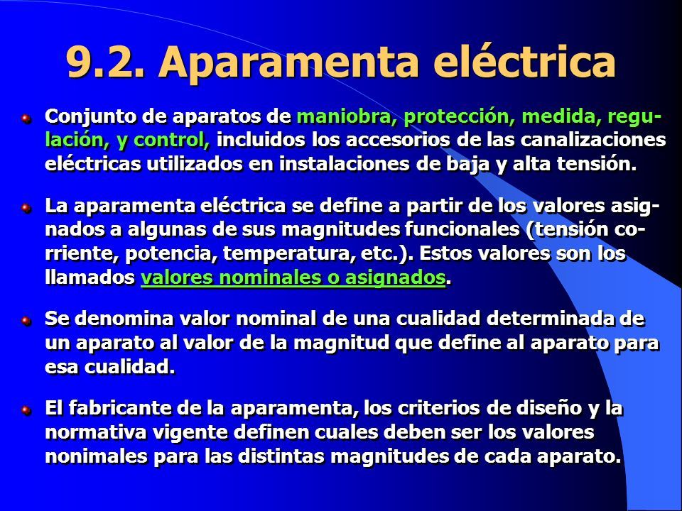 Tema Ix Aparamenta De Protecci N Y Maniobra Asociada A Las M Quinas