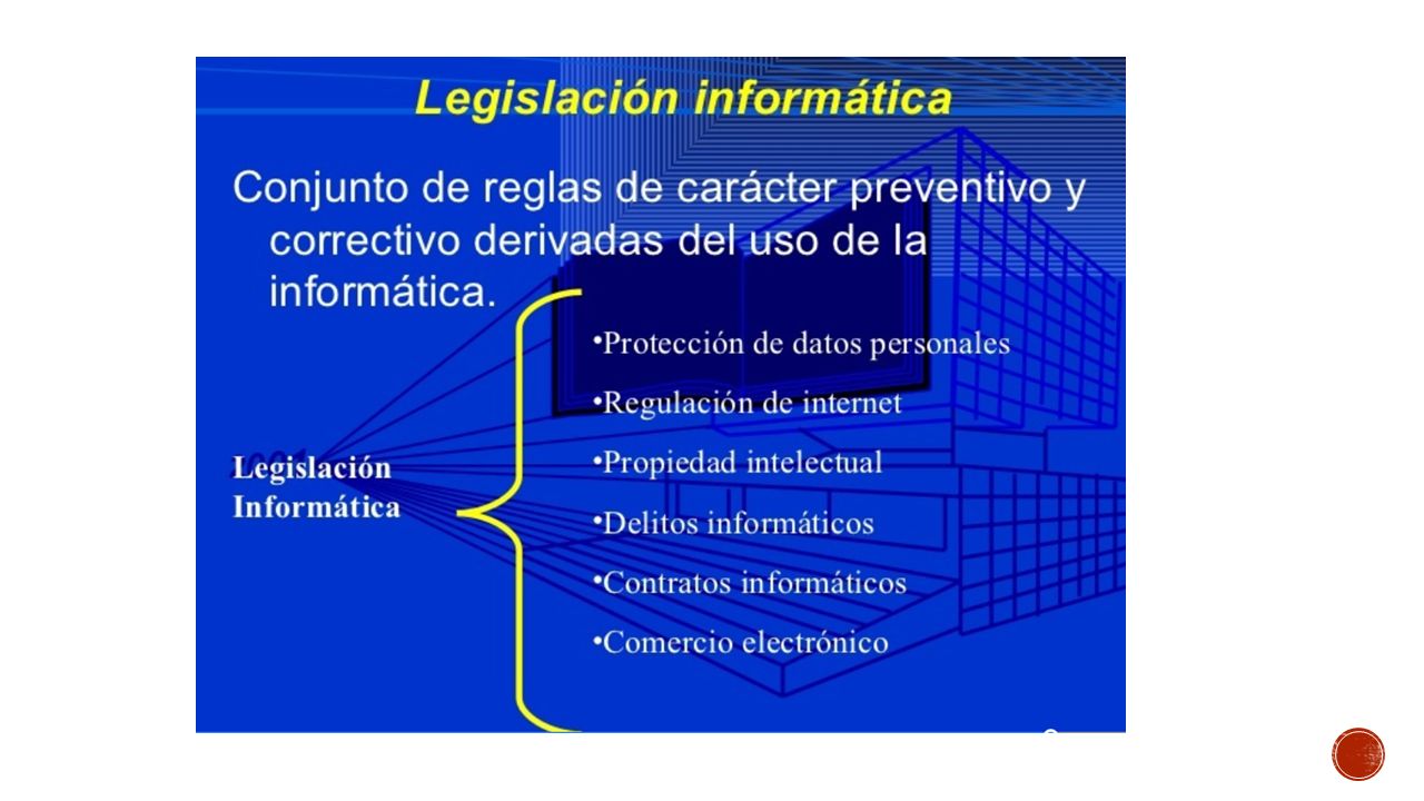 1 1 Identifica el marco jurídico del derecho informático relativo al