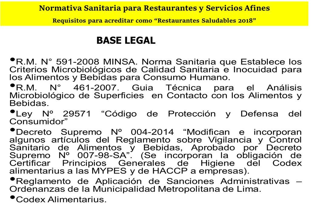 Normativa Sanitaria Para Restaurantes Y Servicios Afines Requisitos