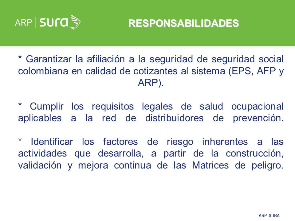 Arp Sura Propiciar Ptimos Servicios De Acuerdo Con Las Necesidades