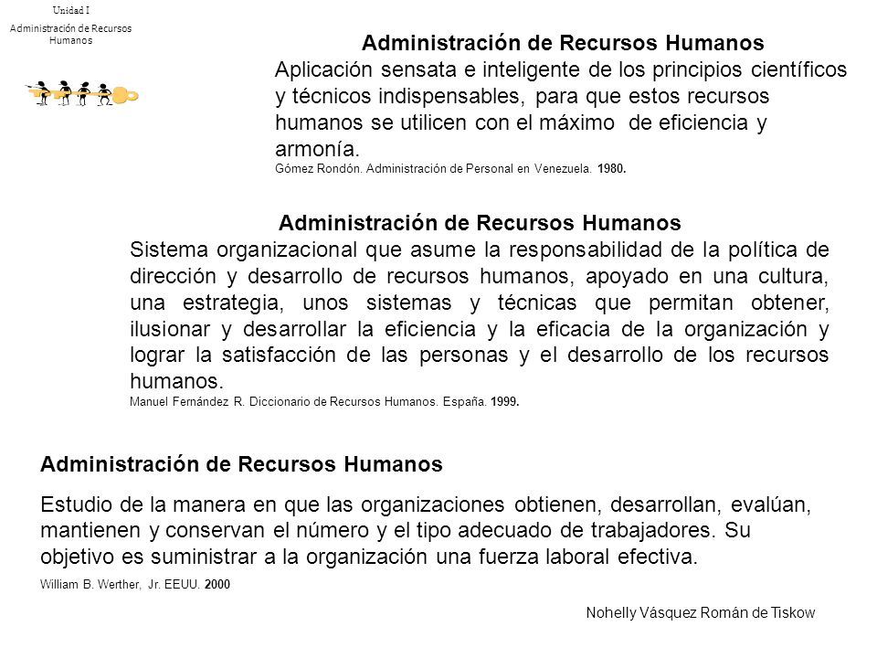 Administración de Recursos Humanos Aplicación sensata e inteligente de