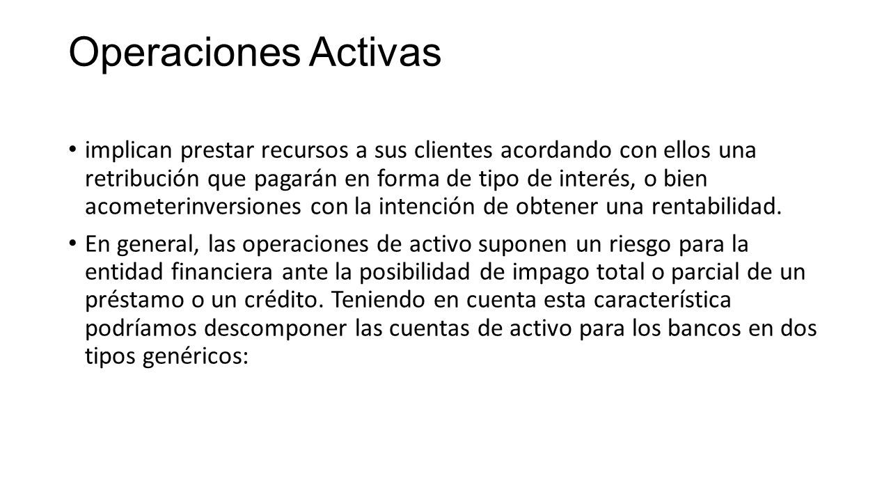 Operaciones Activas Y Pasivas De Los Bancos Yanibel Cabera Ppt Descargar