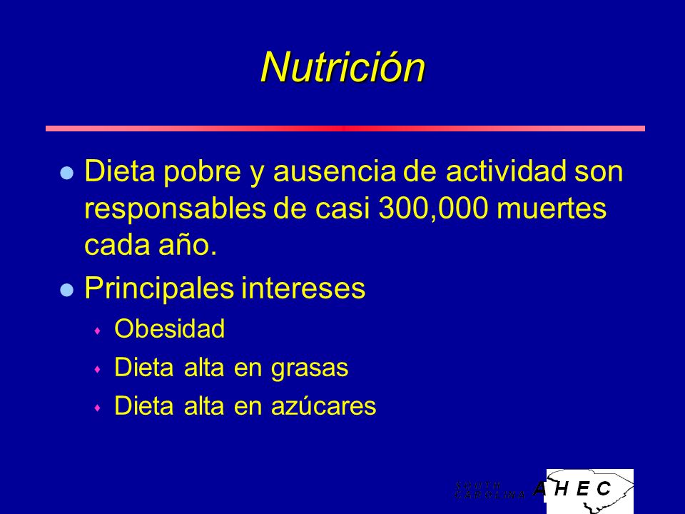 Nutrición l Dieta pobre y ausencia de actividad son responsables de casi 300,000 muertes cada año.