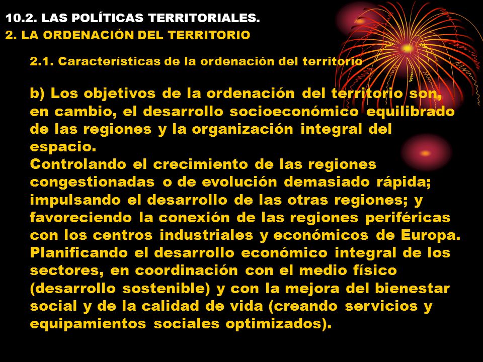 10.2. LAS POLÍTICAS TERRITORIALES. 2.