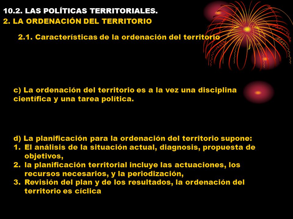 10.2. LAS POLÍTICAS TERRITORIALES. 2.