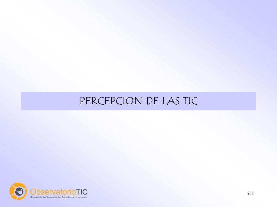 61 PERCEPCION DE LAS TIC