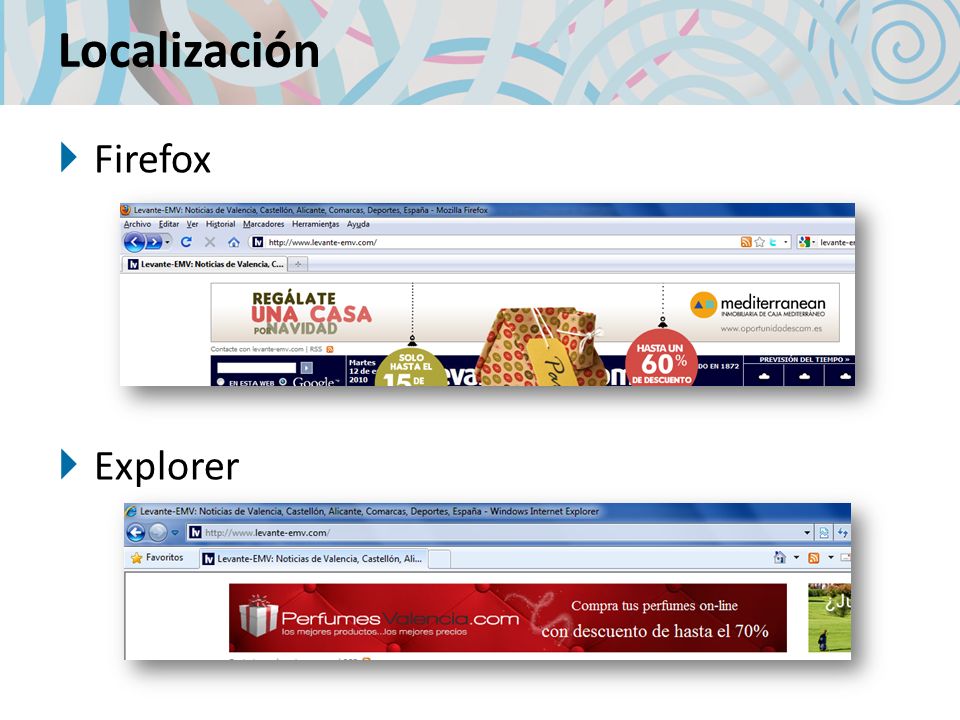 Localización Firefox Explorer