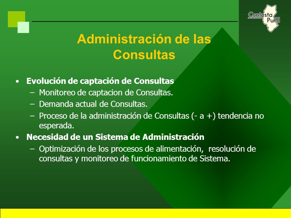 36 Administración de consultas y Estadísticas Corredor