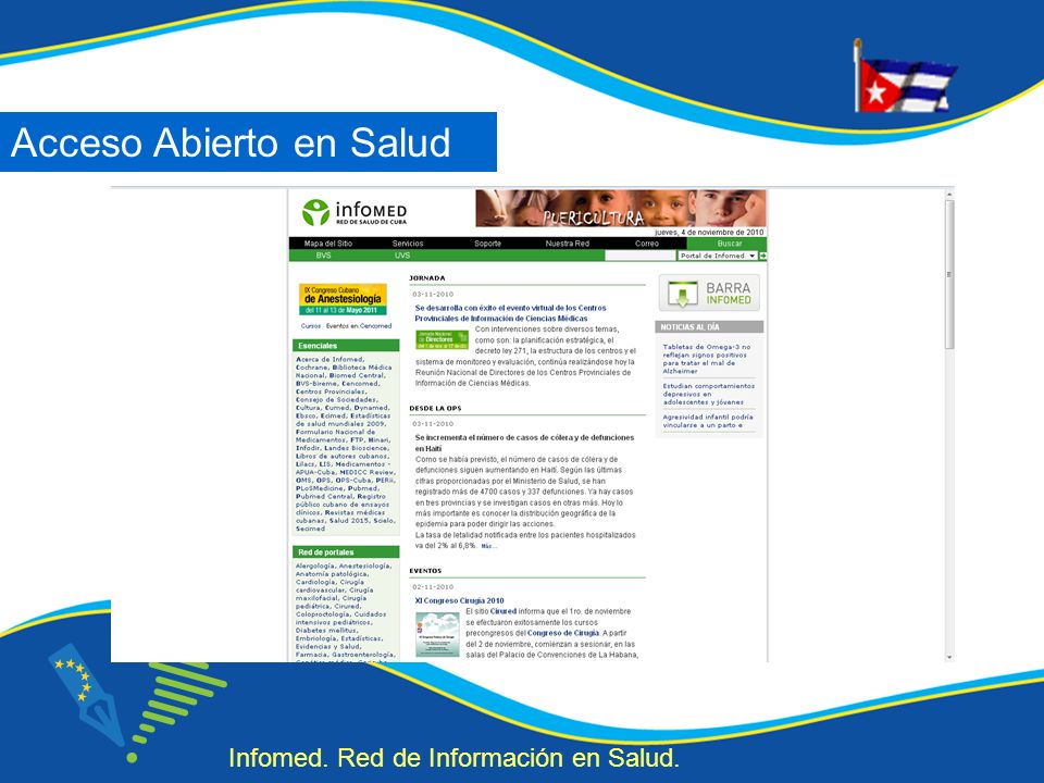 Acceso Abierto en Salud Infomed. Red de Información en Salud.