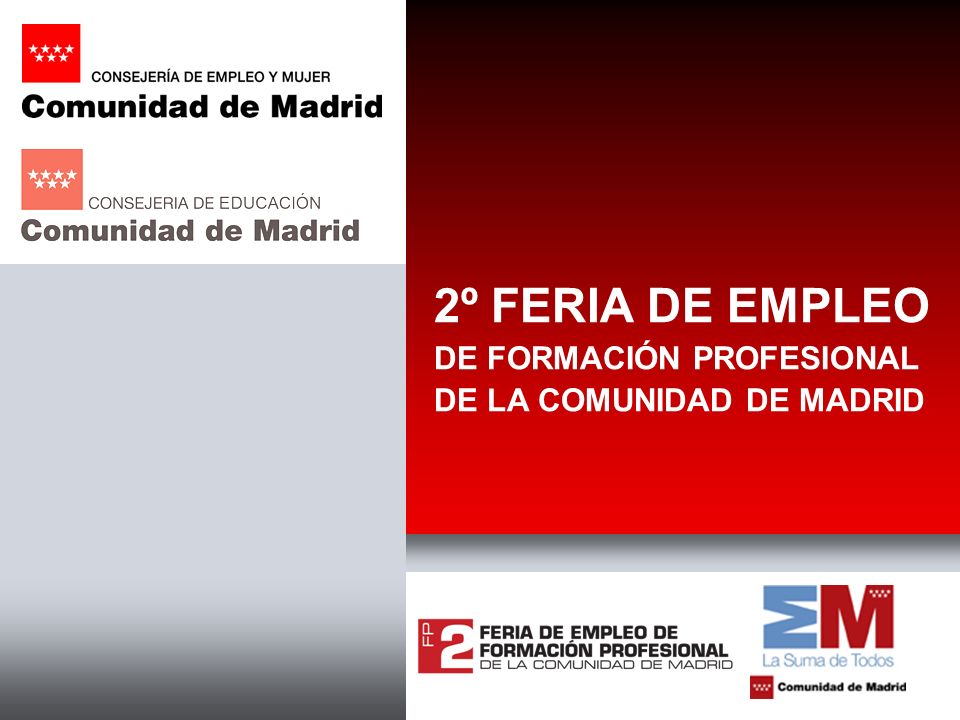 2º FERIA DE EMPLEO DE FORMACIÓN PROFESIONAL DE LA COMUNIDAD DE MADRID
