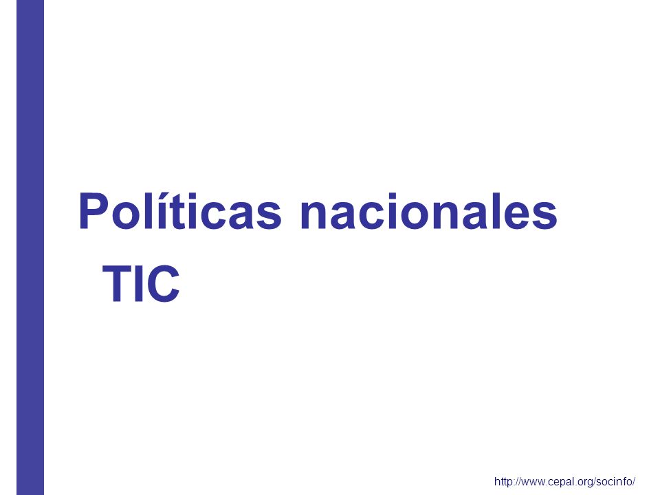 Políticas nacionales TIC