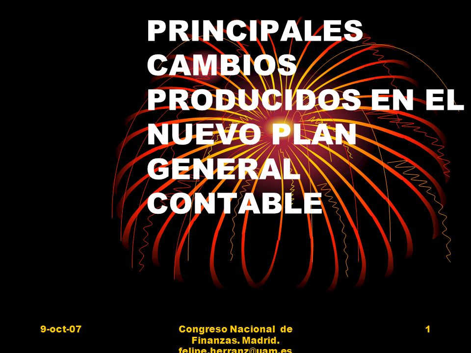 9-oct-07Congreso Nacional de Finanzas. Madrid.