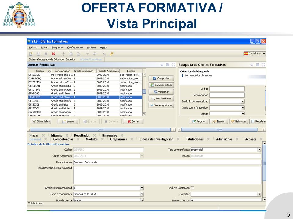 OFERTA FORMATIVA / Vista Principal 5