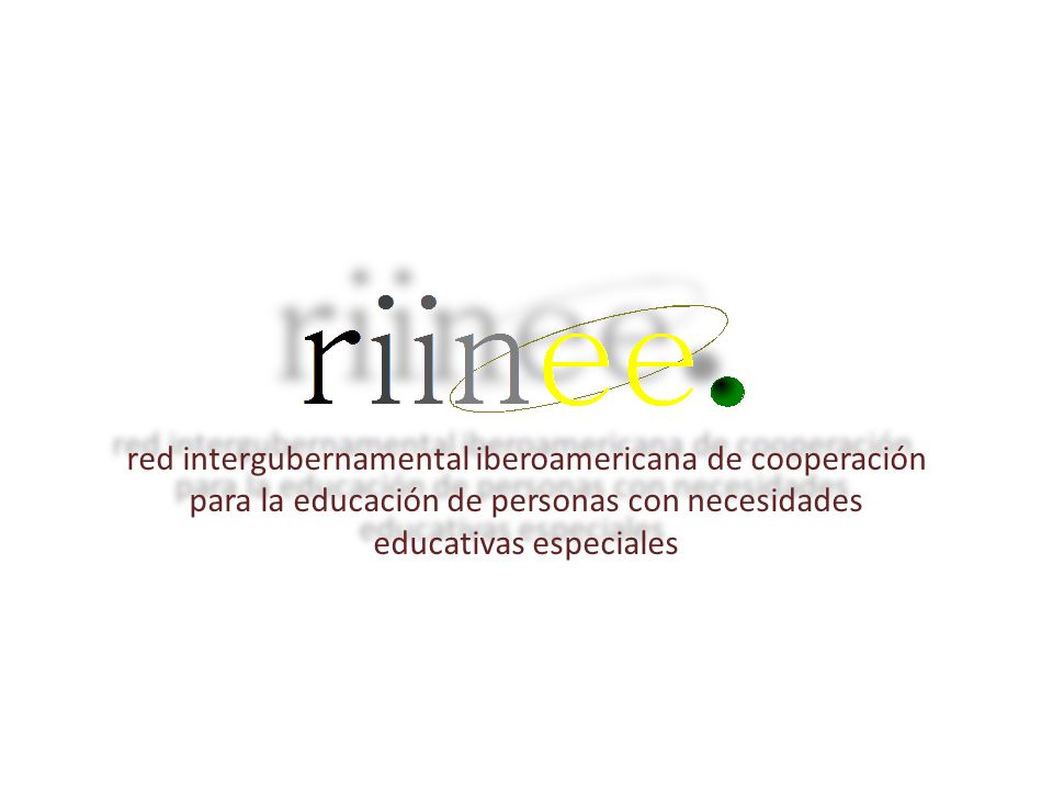 red intergubernamental iberoamericana de cooperación para la educación de personas con necesidades educativas especiales