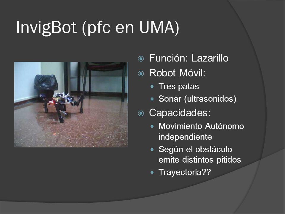 Jorge Muñoz Alejandro Lumbier. InvigBot (pfc en UMA) Función: Lazarillo Móvil: Tres patas Sonar (ultrasonidos) Movimiento Autónomo. - ppt descargar