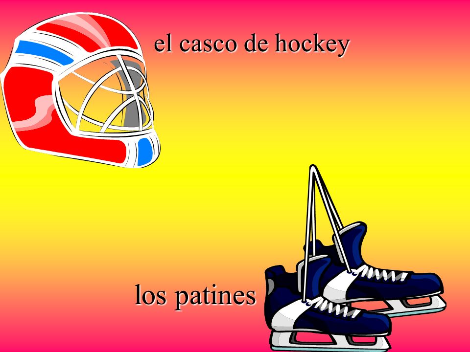 el palo de hockey el disco de hockey