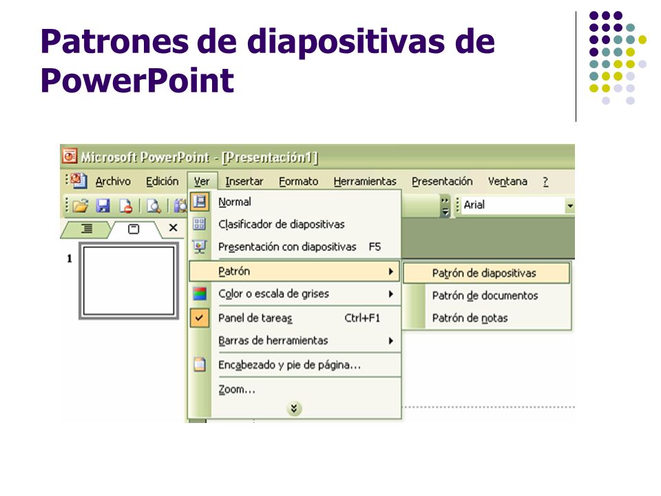 Patrones de diapositivas de PowerPoint