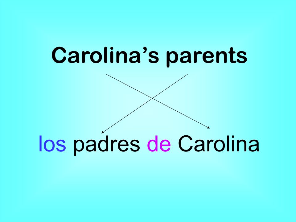 Carolinas parents los padres de Carolina