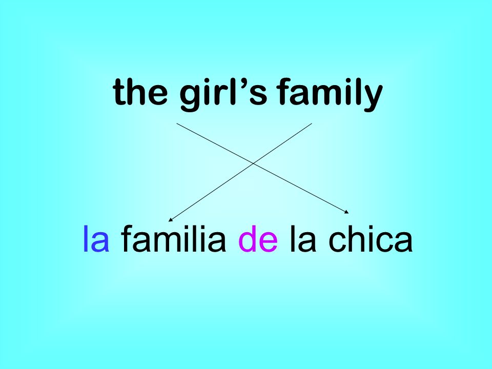 the girls family la familia de la chica