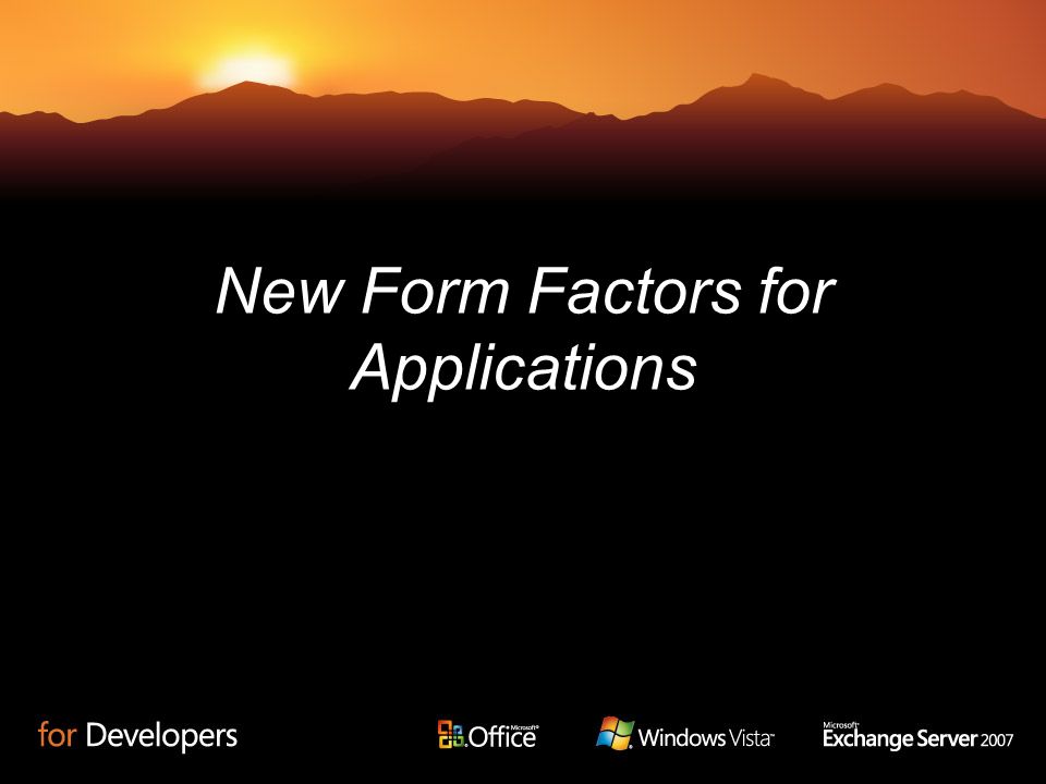 New Form Factors for Applications