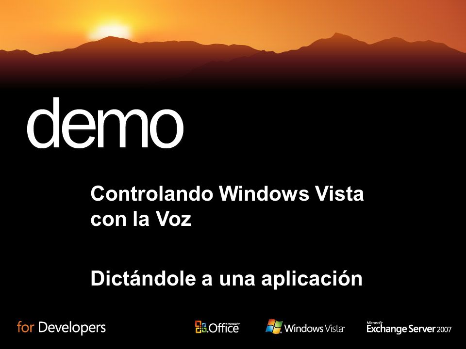 Controlando Windows Vista con la Voz Dictándole a una aplicación