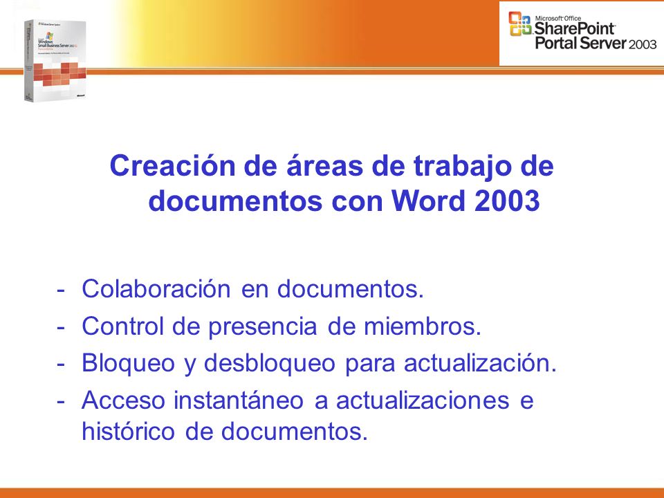 Creación de áreas de trabajo de documentos con Word Colaboración en documentos.