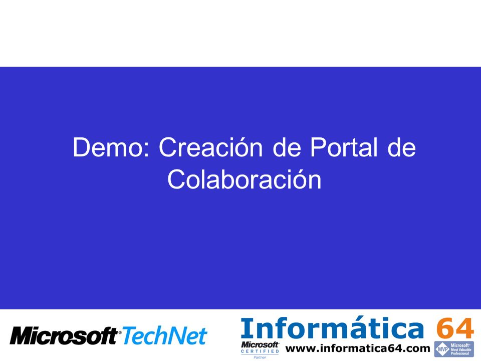 Demo: Creación de Portal de Colaboración