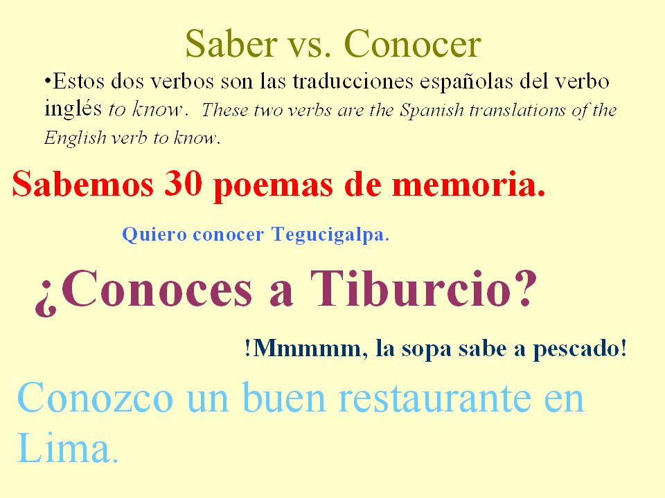 SABER VS. CONOCER © Rino Avellaneda, 2008 Edited, Havala Gilane, 2009