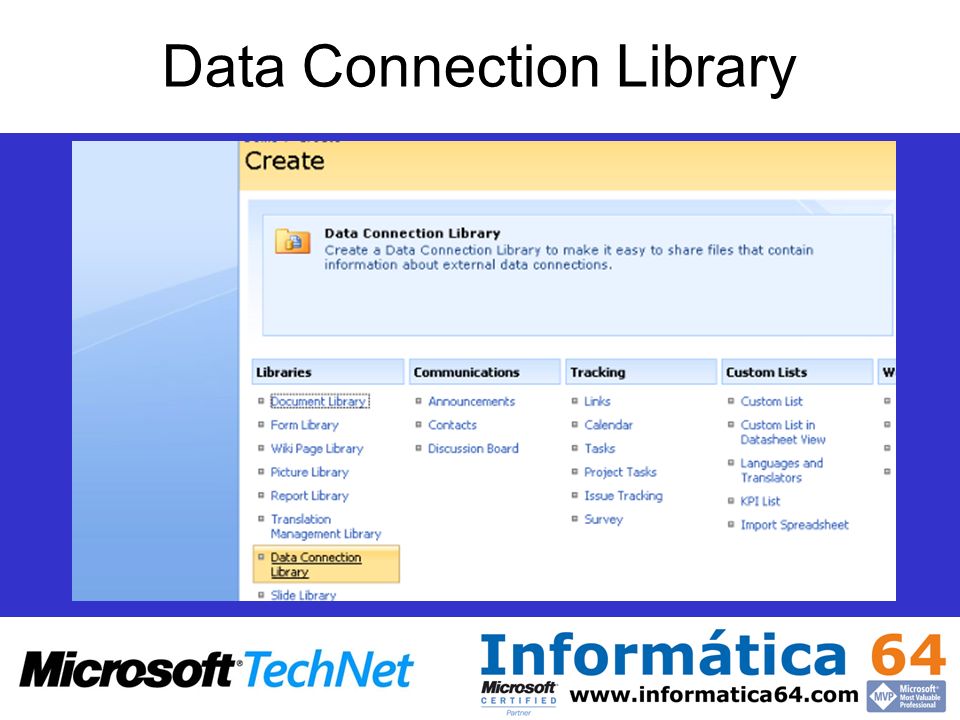 Data Connection Library