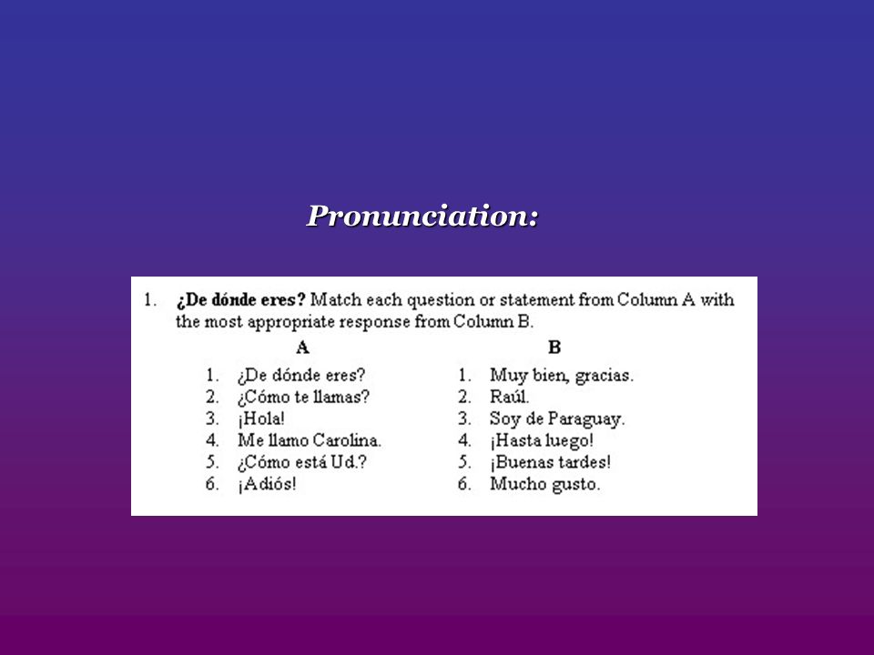 Pronunciation: