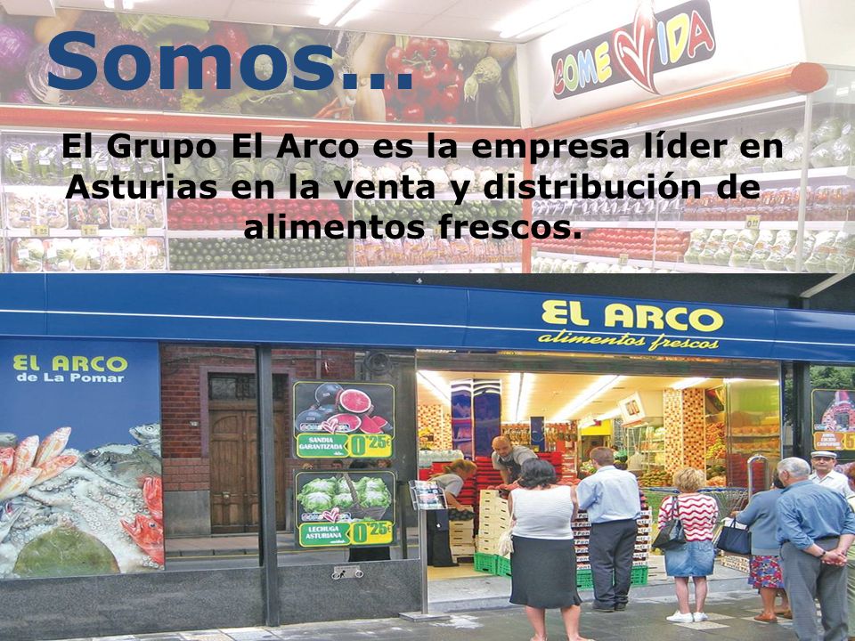 Somos… El Grupo El Arco es la empresa líder en Asturias en la venta y distribución de alimentos frescos.