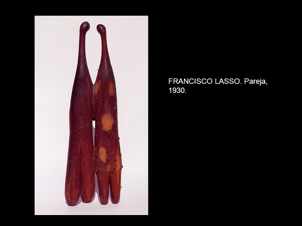 FRANCISCO LASSO. Pareja, 1930.