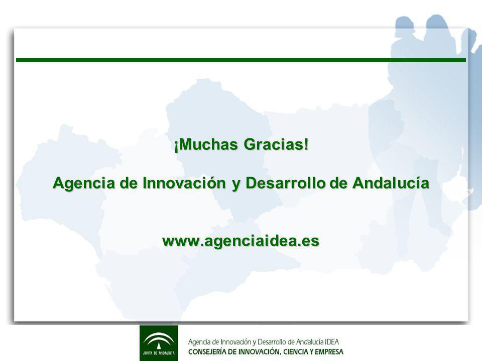 ¡Muchas Gracias! Agencia de Innovación y Desarrollo de Andalucía
