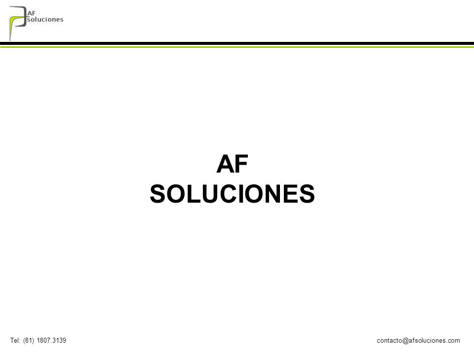 (81) AF SOLUCIONES