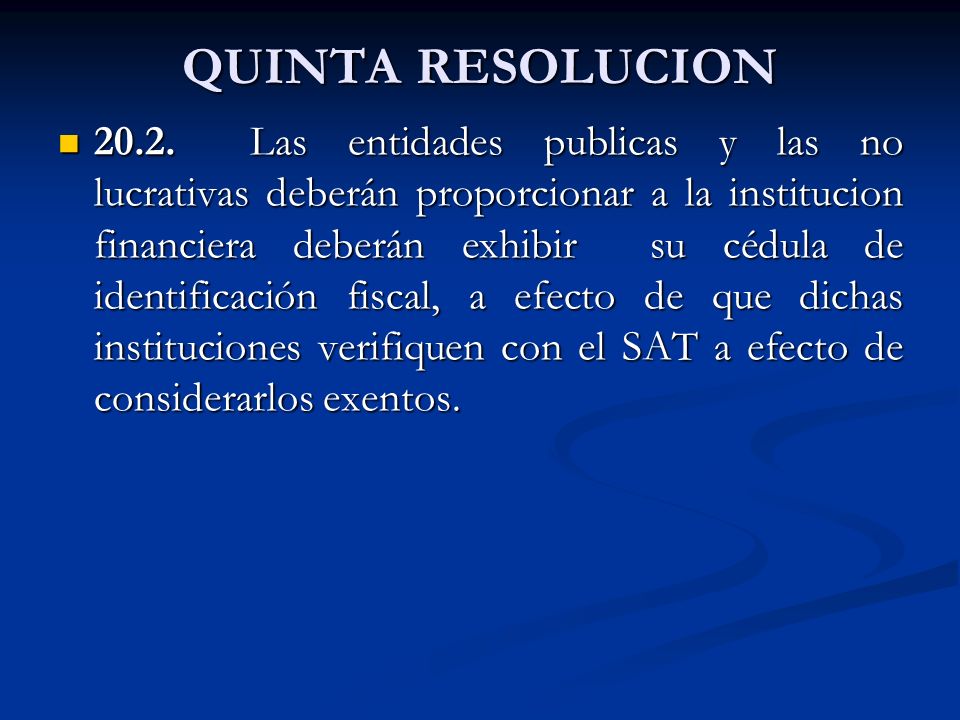 QUINTA RESOLUCION 20.2.