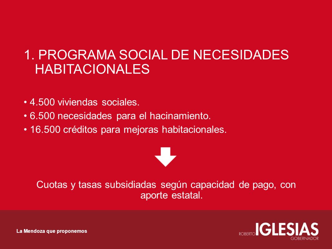 1. PROGRAMA SOCIAL DE NECESIDADES HABITACIONALES viviendas sociales.