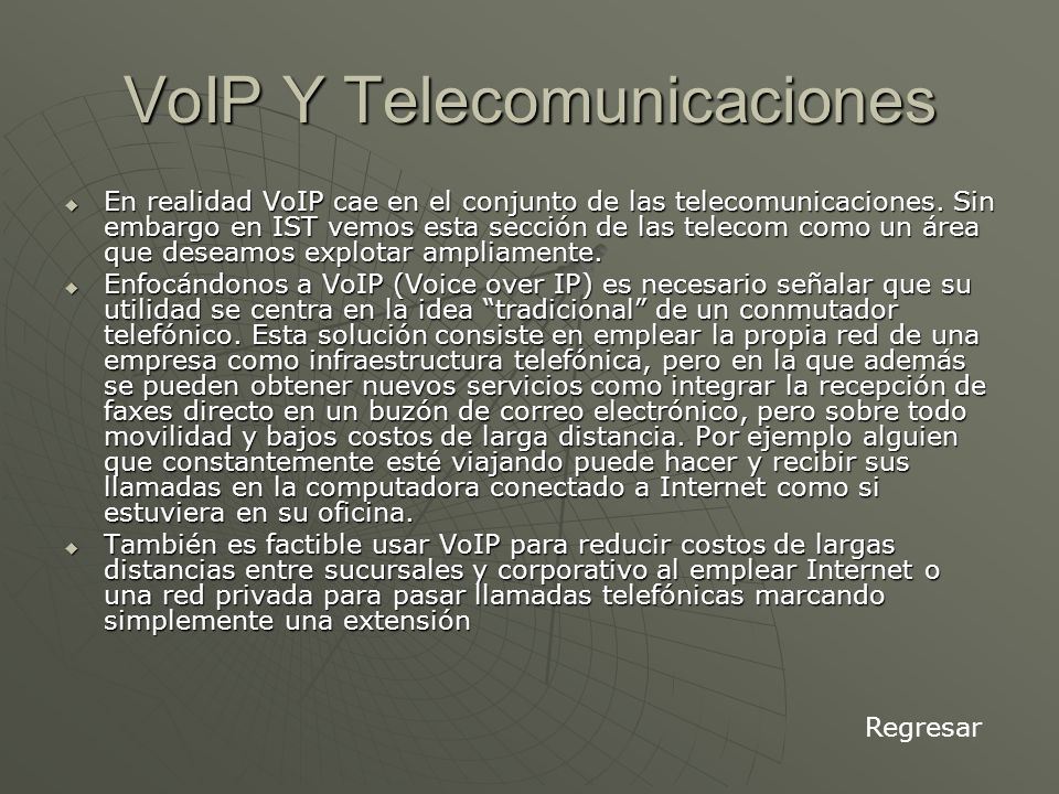 VoIP Y Telecomunicaciones En realidad VoIP cae en el conjunto de las telecomunicaciones.