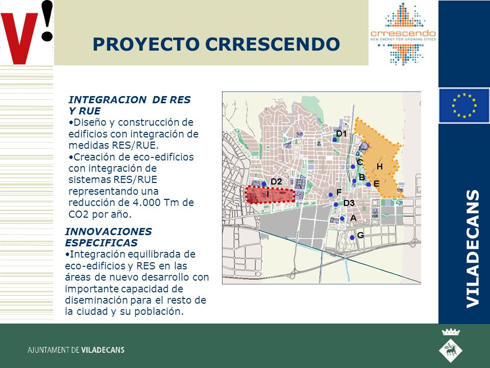 PROYECTO CRRESCENDO INTEGRACION DE RES Y RUE Diseño y construcción de edificios con integración de medidas RES/RUE.