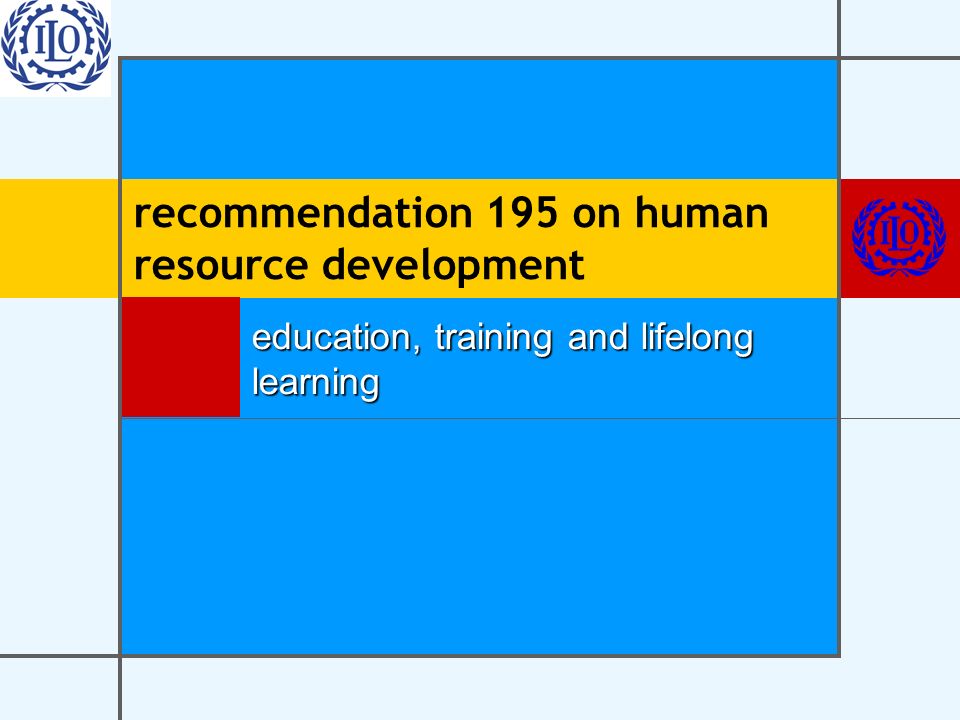 recommendation 195 on human resource development education, training and lifelong learning