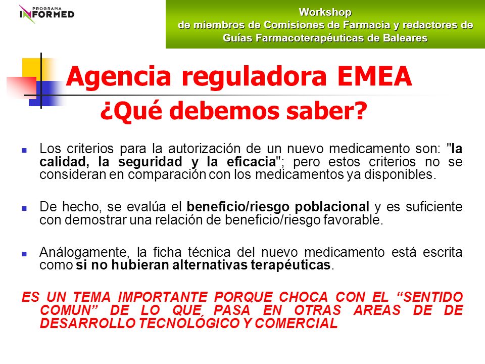 Agencia reguladora EMEA ¿Qué debemos saber.