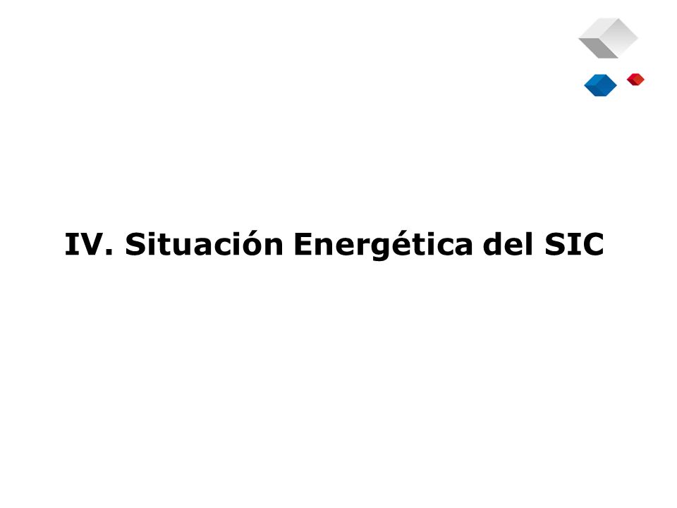 IV. Situación Energética del SIC
