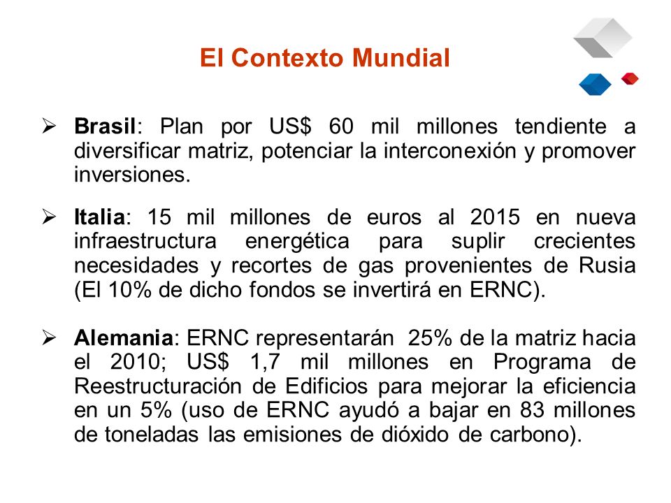 Brasil: Plan por US$ 60 mil millones tendiente a diversificar matriz, potenciar la interconexión y promover inversiones.