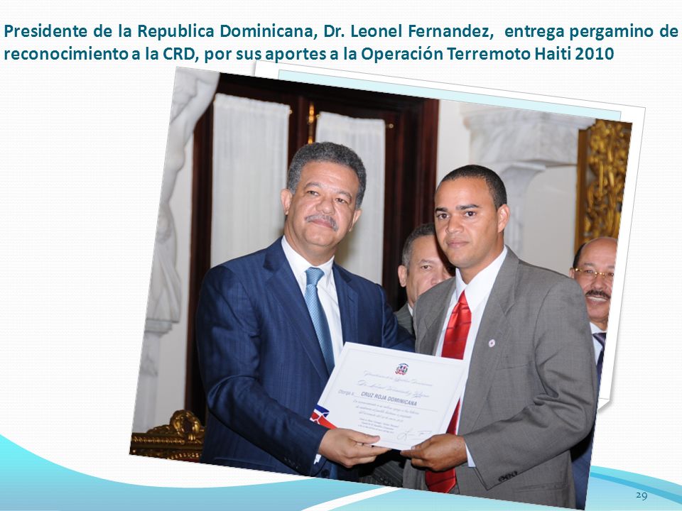 Presidente de la Republica Dominicana, Dr.