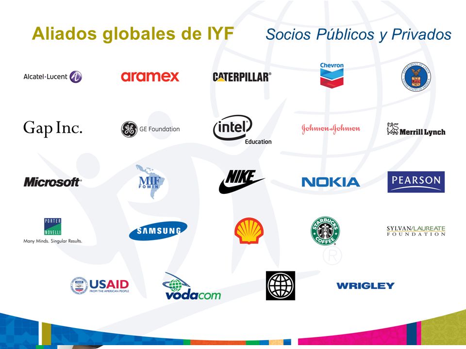 Aliados globales de IYF Socios Públicos y Privados
