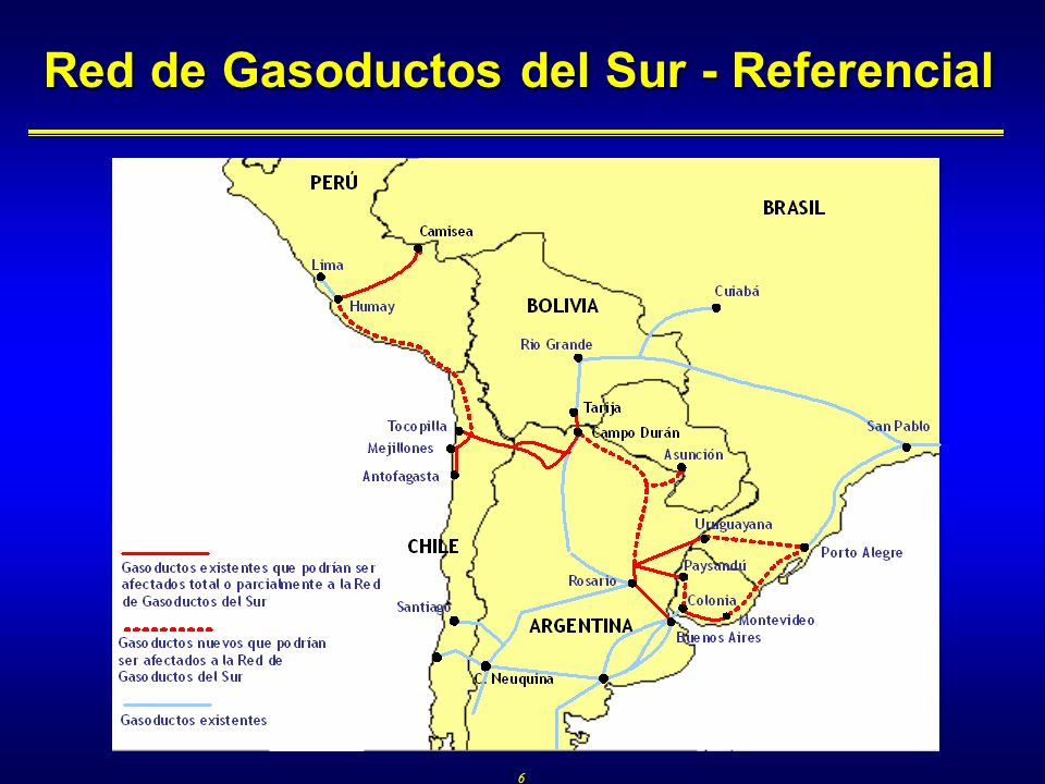 6 Red de Gasoductos del Sur - Referencial