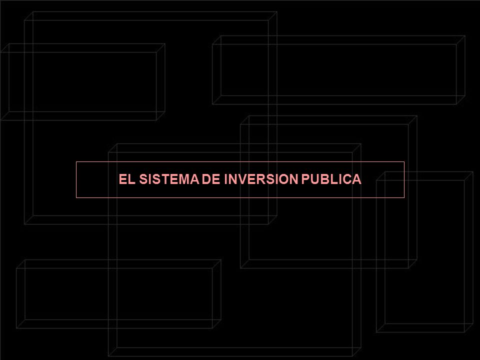 EL SISTEMA DE INVERSION PUBLICA