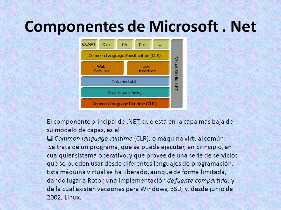 Componentes de Microsoft.